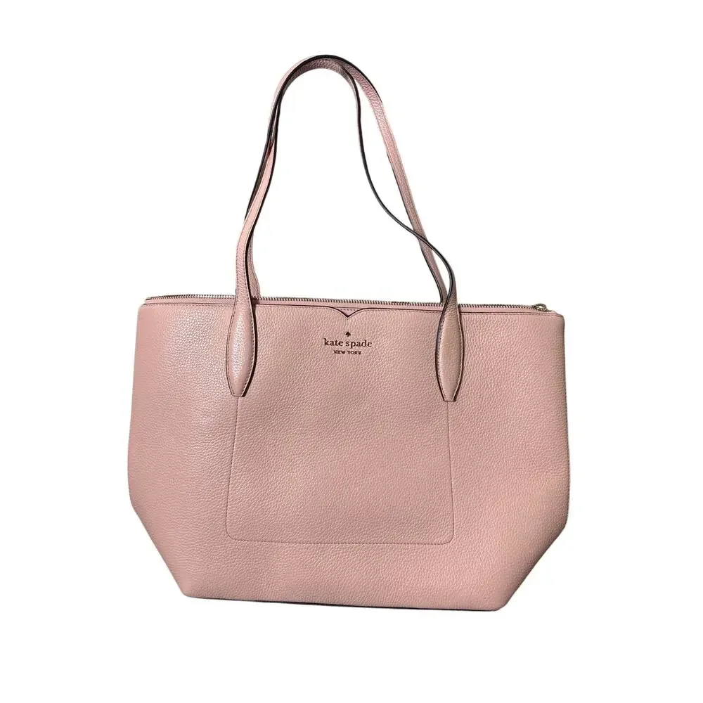 Kate Spade Pink Pebbled Leather Shoulder Bag 16.5